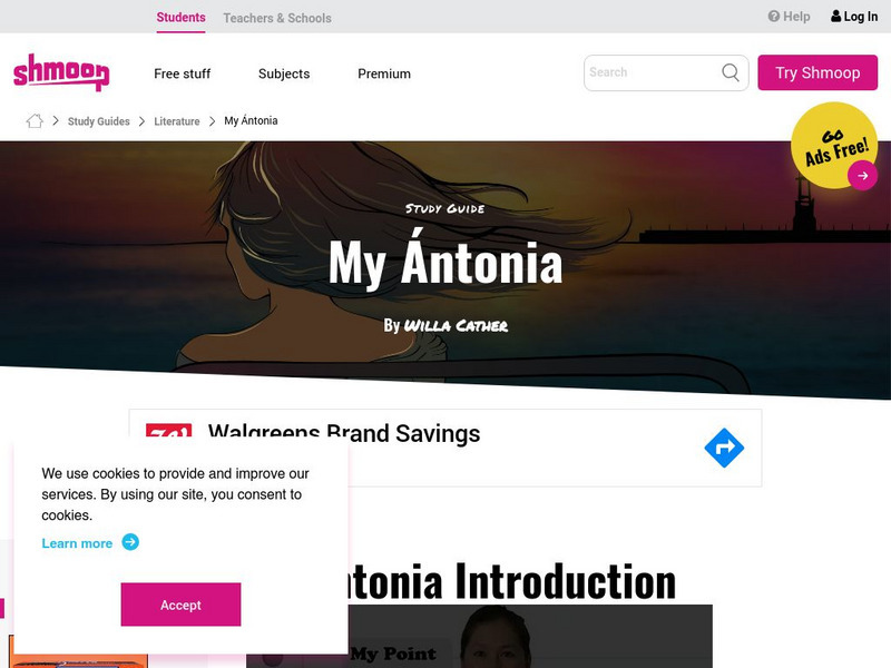 Shmoop: My Antonia Activity