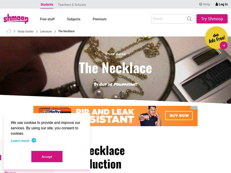 Shmoop: The Necklace Activity