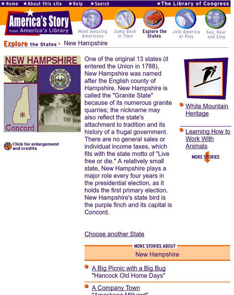 Loc: America's Story: New Hampshire Handout Loc: America's Story: New Hampshire Handout