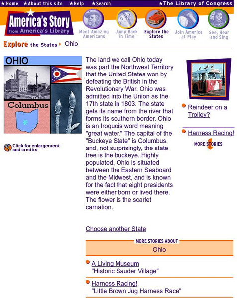 Loc: America's Story: Ohio Handout