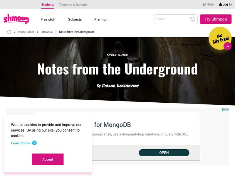 Shmoop: Notes From the Underground Activity Shmoop: Notes From the Underground Activity