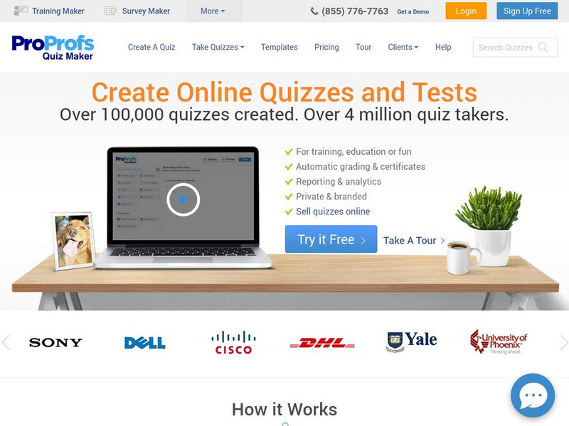 Pro Profs: Quiz Maker Website Pro Profs: Quiz Maker Website