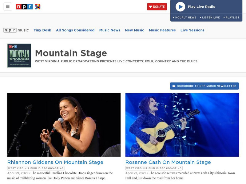 Npr: Mountain Stage Instructional Video Npr: Mountain Stage Instructional Video