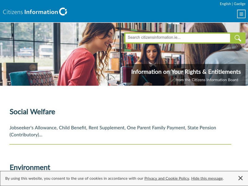 Citizens Information (Ireland) Website