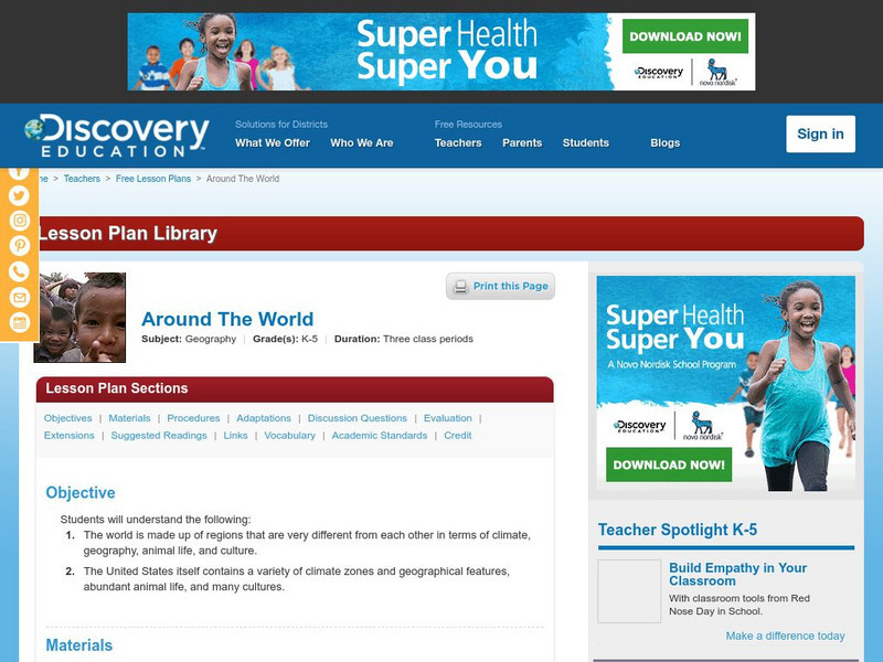 Discovery Education: Around the World Website Discovery Education: Around the World Website