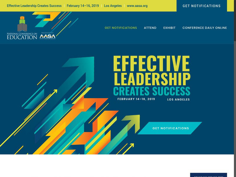 The National Conference on Education Website