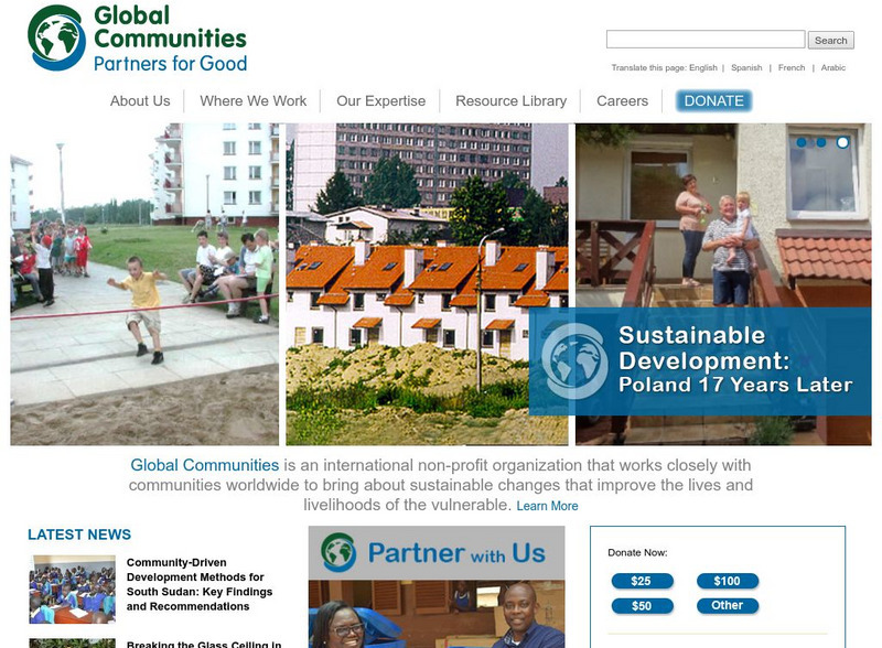 Global Communities: Partners for Good Website Global Communities: Partners for Good Website