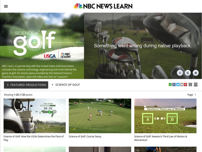 Nbc Learn: Science of Golf Unit Plan Nbc Learn: Science of Golf Unit Plan