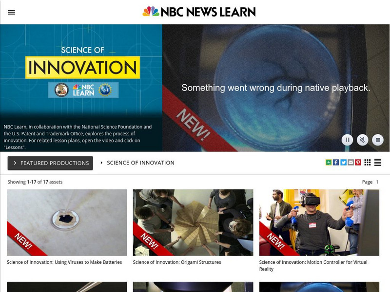 Nbc Learn: Innovation Lesson Plan Nbc Learn: Innovation Lesson Plan