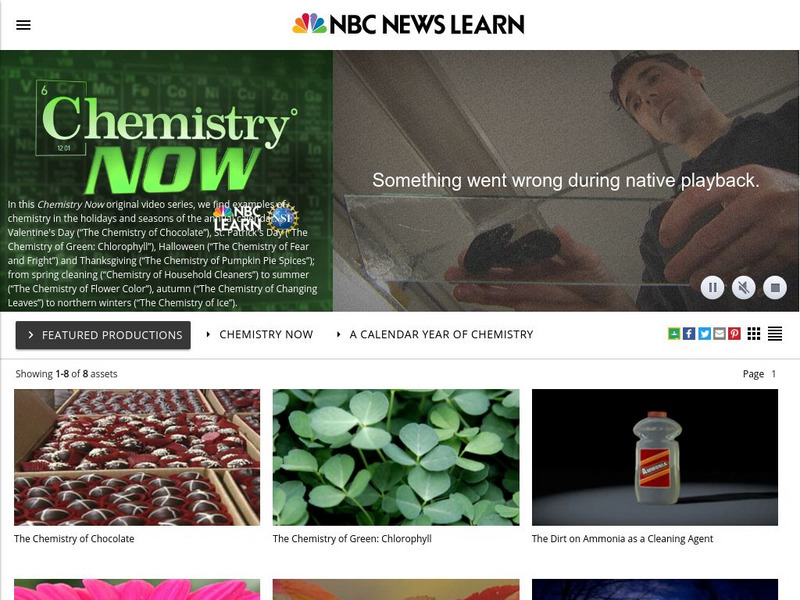 Nbc Learn: A Calendar Year of Chemistry Lesson Plan Nbc Learn: A Calendar Year of Chemistry Lesson Plan