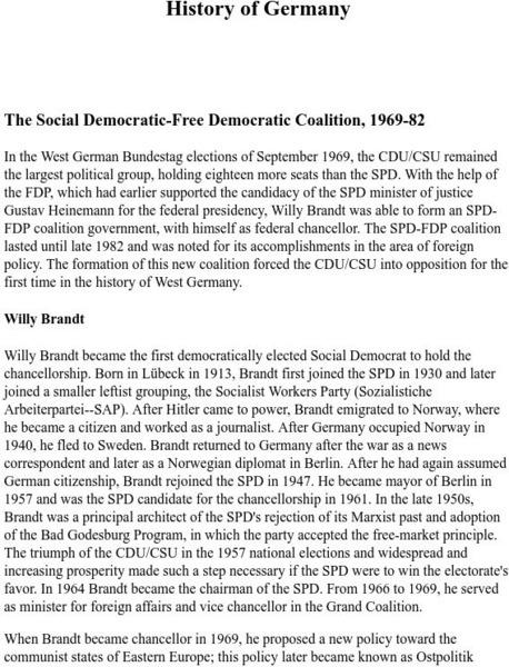 Mother Earth Travel: The Social Democratic Free Democratic Coalition, 1969 82 Website Mother Earth Travel: The Social Democratic Free Democratic Coalition, 1969 82 Website