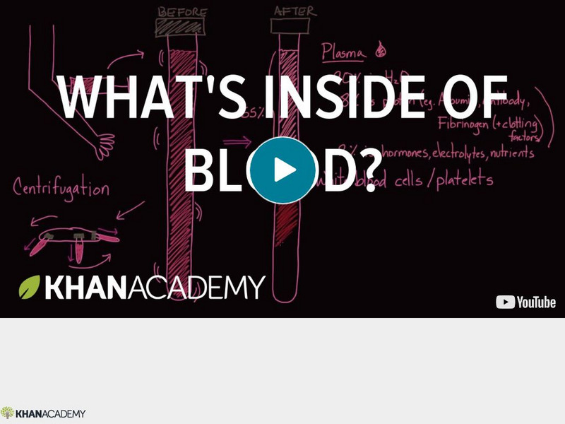 Khan Academy: Lab Values and Concentrations: What's Inside of Blood? Instructional Video