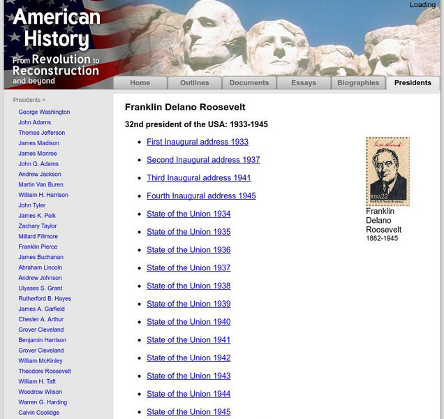 American History: Presidents: Franklin Delano Roosevelt Primary American History: Presidents: Franklin Delano Roosevelt Primary