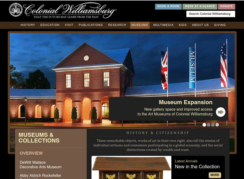 Colonial Williamsburg Museum Website Colonial Williamsburg Museum Website