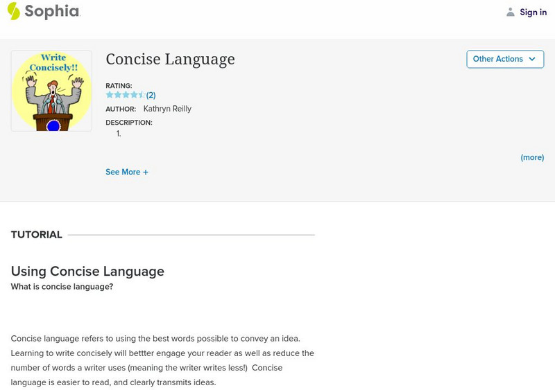 Sophia: Concise Language Website Sophia: Concise Language Website