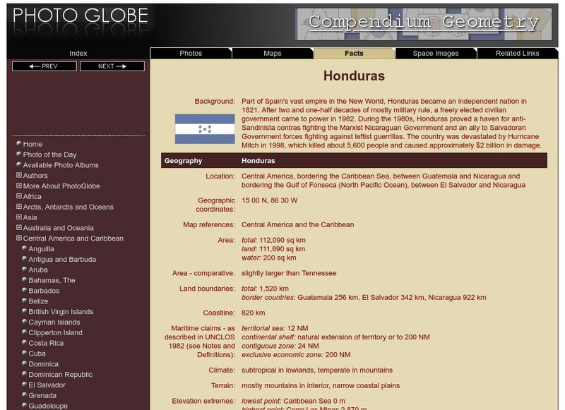 Photo Globe: Honduras Handout Photo Globe: Honduras Handout