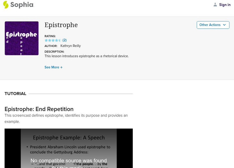 Sophia: Epistrophe Instructional Video Sophia: Epistrophe Instructional Video