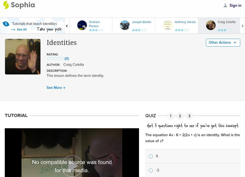 Sophia: Identities Tutorial Unit Plan Sophia: Identities Tutorial Unit Plan