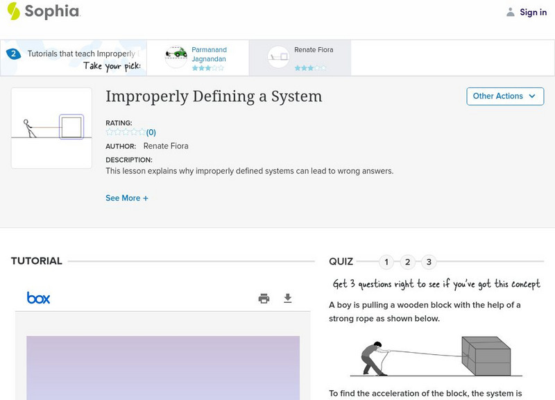 Sophia: Improperly Defining a System PPT Sophia: Improperly Defining a System PPT