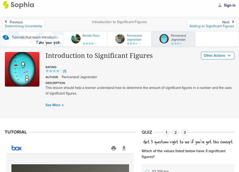 Sophia: Introduction to Significant Figures PPT for 9th - 10th Grade ...