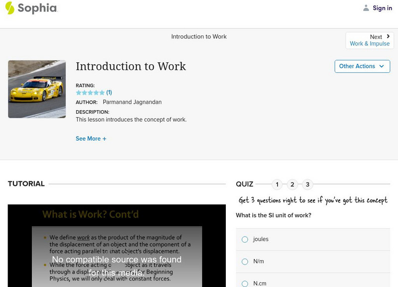 Sophia: Introduction to Work Unit Plan