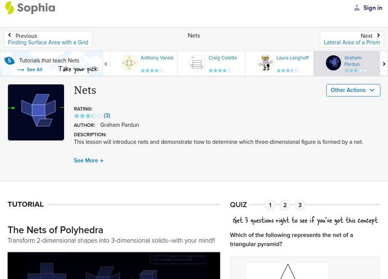 Sophia: Nets Instructional Video Sophia: Nets Instructional Video