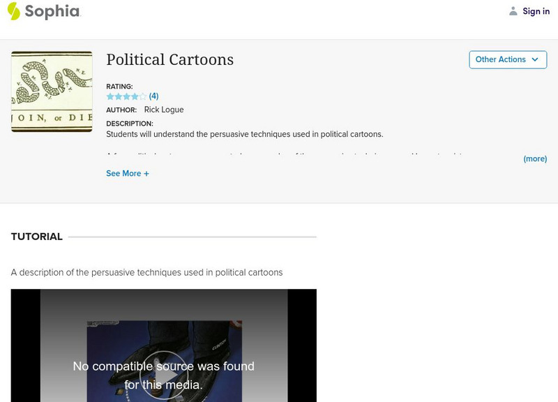 Sophia: Political Cartoons Instructional Video Sophia: Political Cartoons Instructional Video