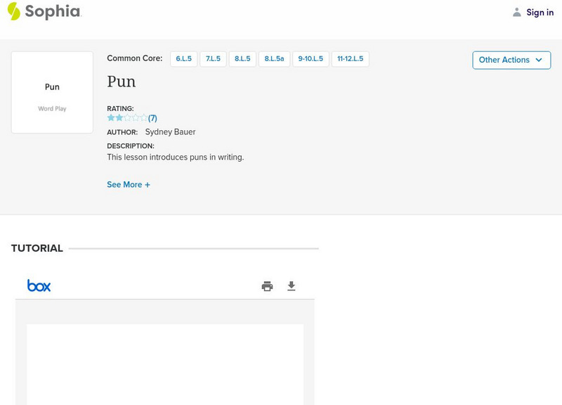 Sophia: Pun PPT Sophia: Pun PPT