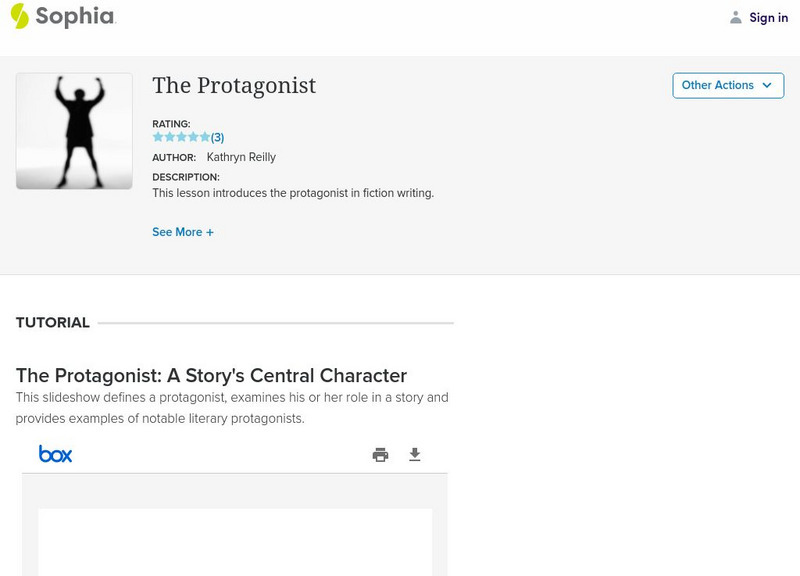 Sophia: The Protagonist PPT Sophia: The Protagonist PPT