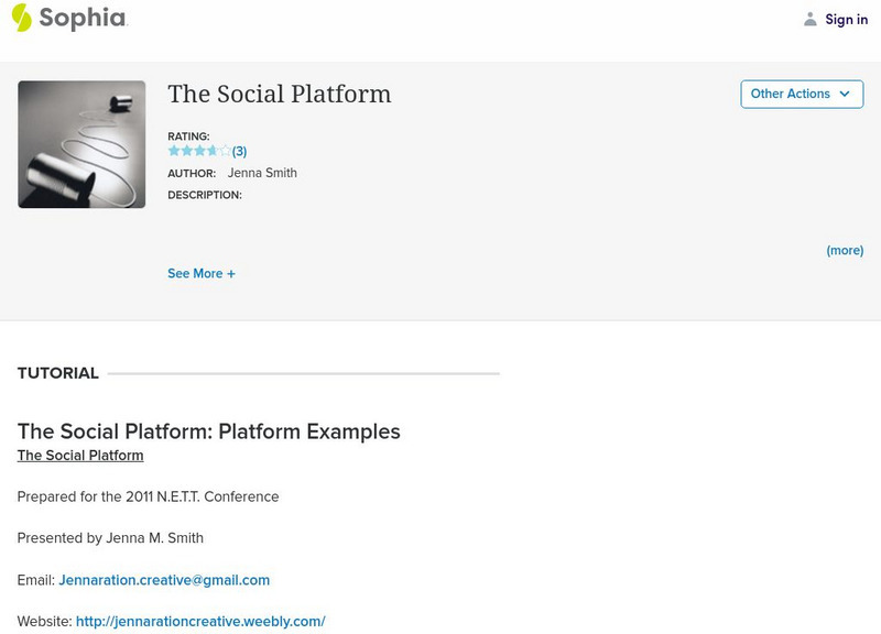 Sophia: Time Management: Teaching With the Social Platform PPT Sophia: Time Management: Teaching With the Social Platform PPT
