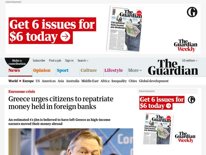Guardian: Greece Urges Citizens to Repatriate Money eBook Guardian: Greece Urges Citizens to Repatriate Money eBook