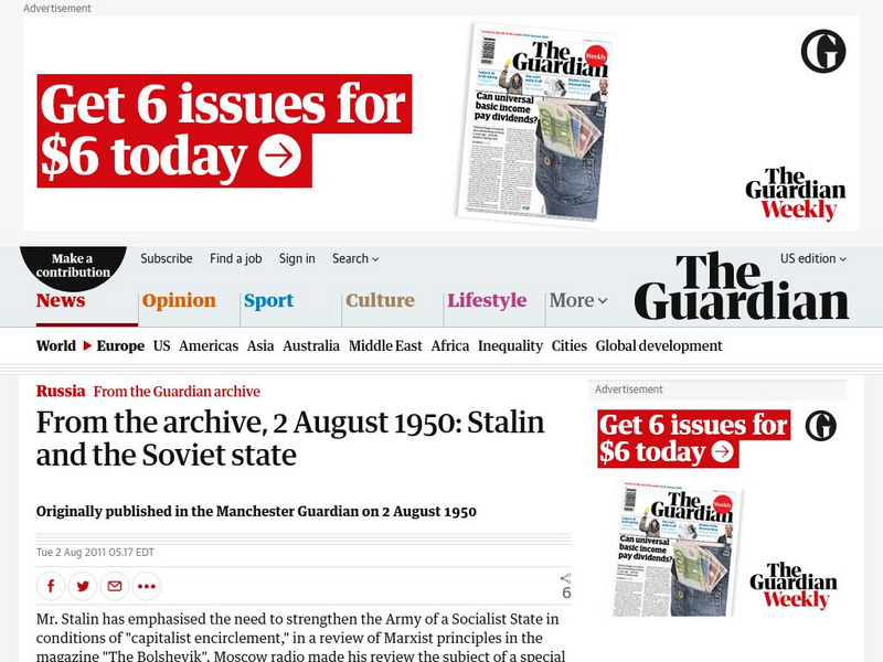 Guardian: Stalin and the Soviet State Website Guardian: Stalin and the Soviet State Website