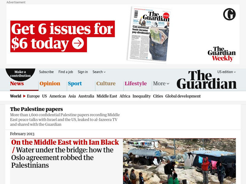 Guardian: Palestine Papers Website Guardian: Palestine Papers Website