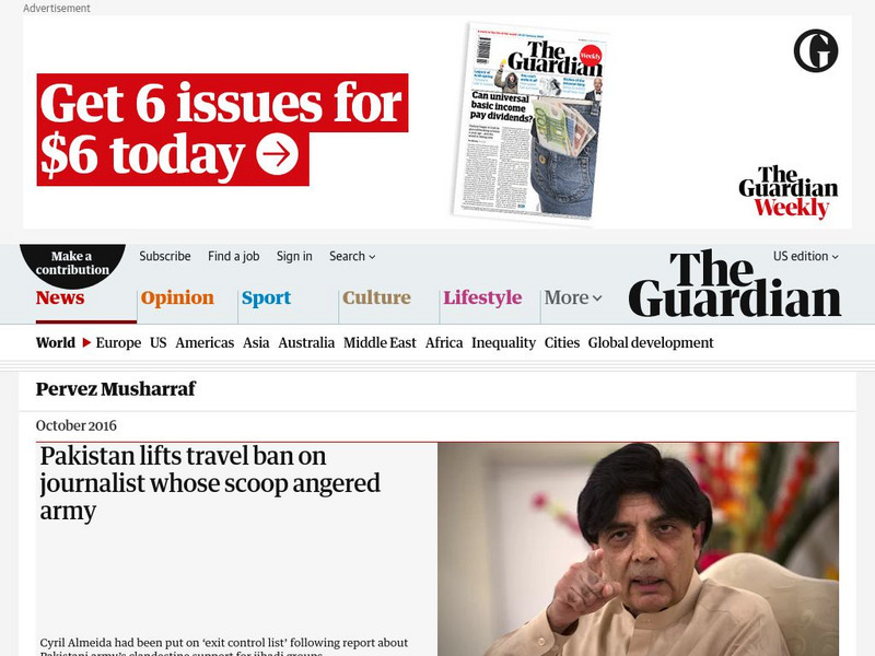 Guardian: Pervez Musharraf Article