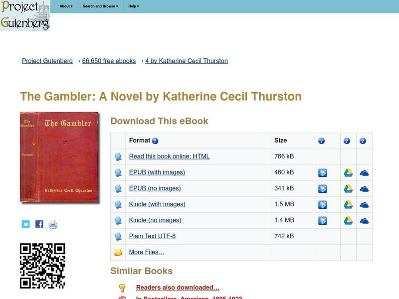 Project Gutenberg: The Gambler eBook