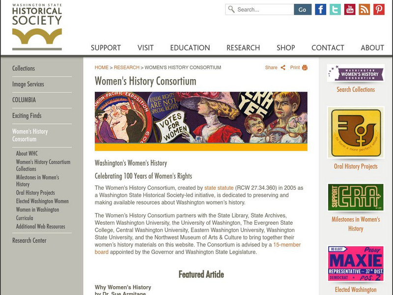 Whc Women's Suffrage: The Fight for Washington Women's Suffrage Handout Whc Women's Suffrage: The Fight for Washington Women's Suffrage Handout