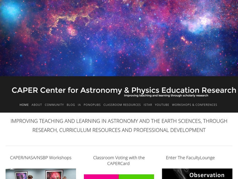 Montana State Univ.: Expanding Universe (Lesson Plan) Website Montana State Univ.: Expanding Universe (Lesson Plan) Website
