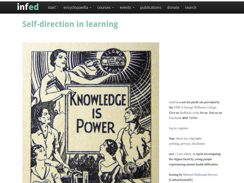Infed: Self Direction Website Infed: Self Direction Website