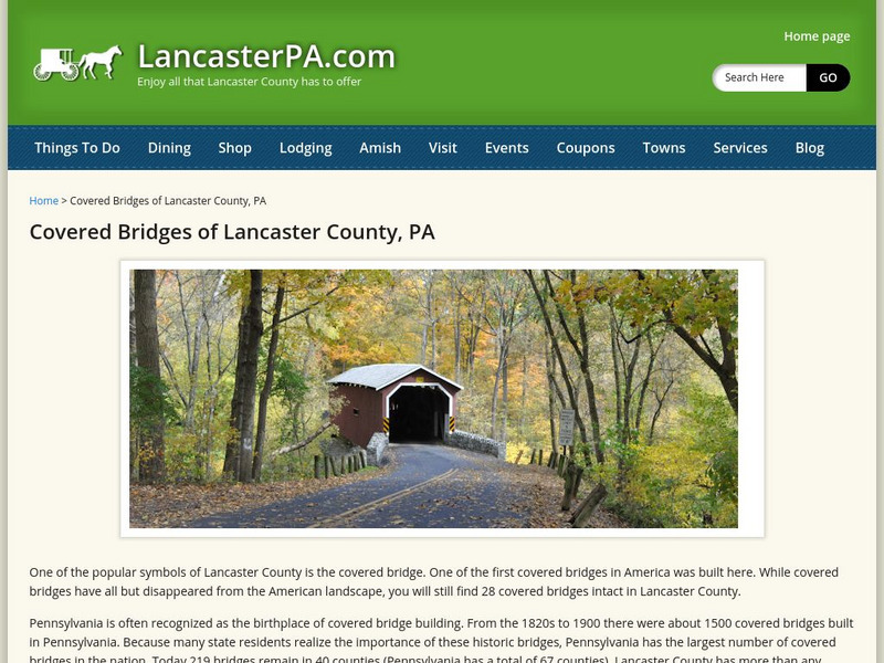 The Pennsylvania Dutch Country: Covered Bridges Website The Pennsylvania Dutch Country: Covered Bridges Website