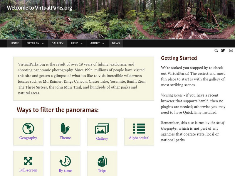 Virtual Parks Website Virtual Parks Website