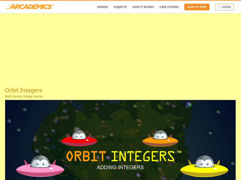 Arcademics: Orbit Integers Interactive Arcademics: Orbit Integers Interactive