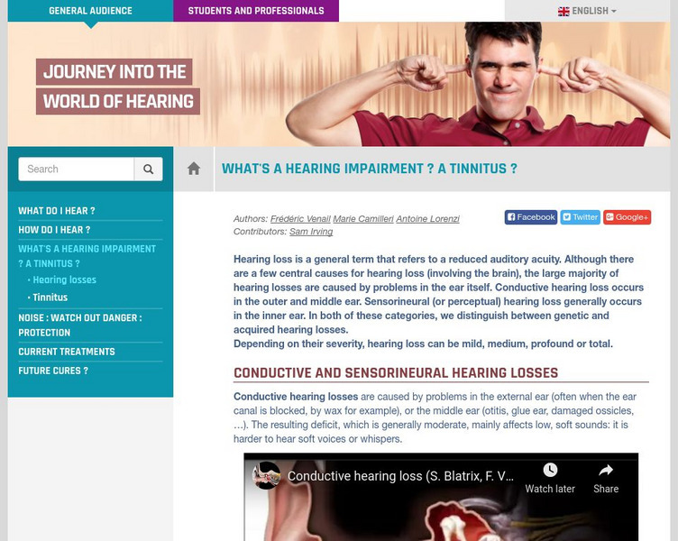 Journey Into the World of Hearing: What Is Hearing Impairment? Instructional Video