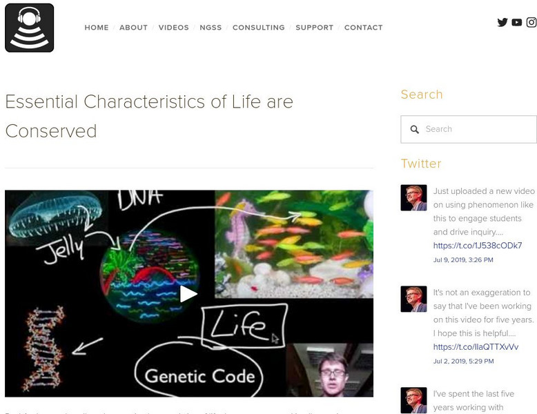 Bozeman Science: Essential Characteristics of Life Instructional Video