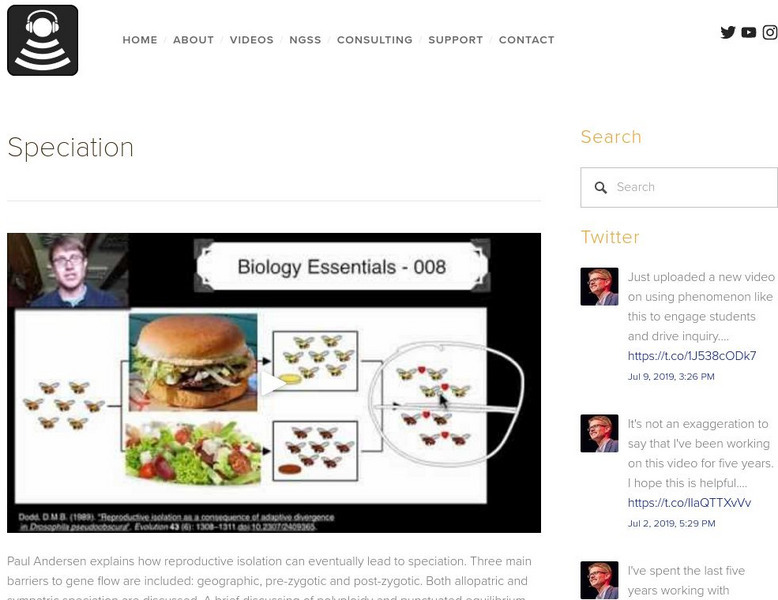 Bozeman Science: Speciation Instructional Video