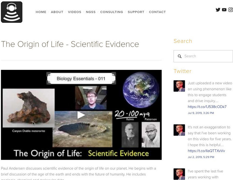 Bozeman Science: The Origin of Life Scientific Evidence Instructional Video