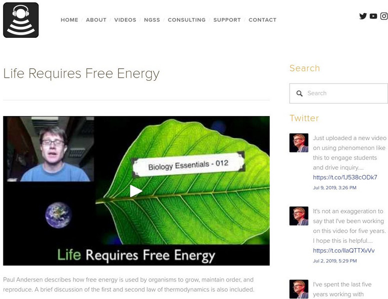 Bozeman Science: Life Requires Free Energy Instructional Video