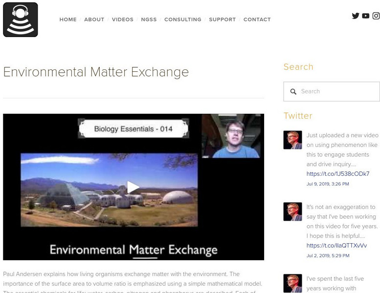 Bozeman Science: Environmental Matter Exchange Instructional Video