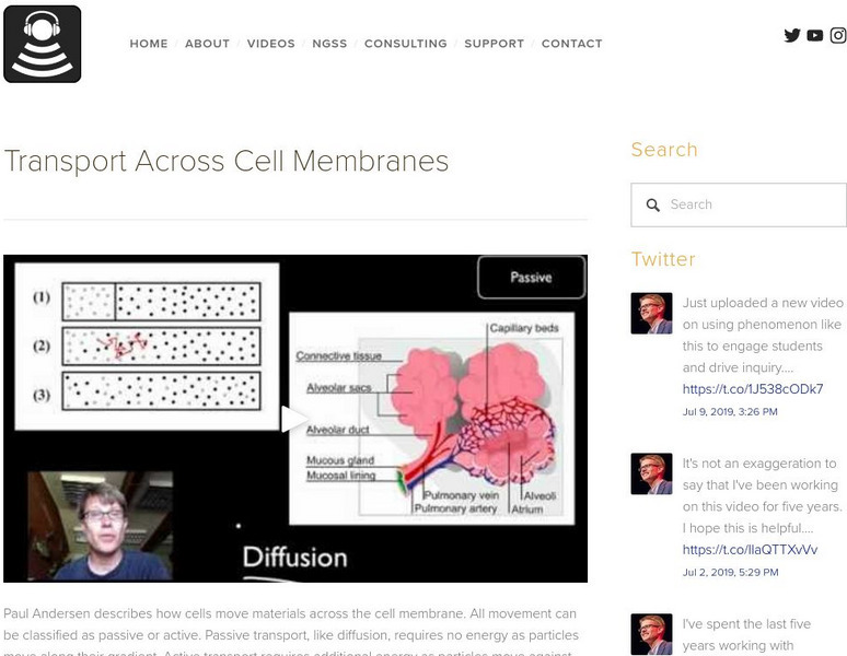 Bozeman Science: Transport Across Cell Membranes Instructional Video Bozeman Science: Transport Across Cell Membranes Instructional Video