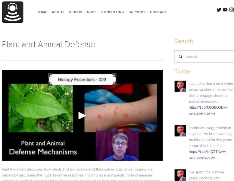 Bozeman Science: Plant and Animal Defense Instructional Video