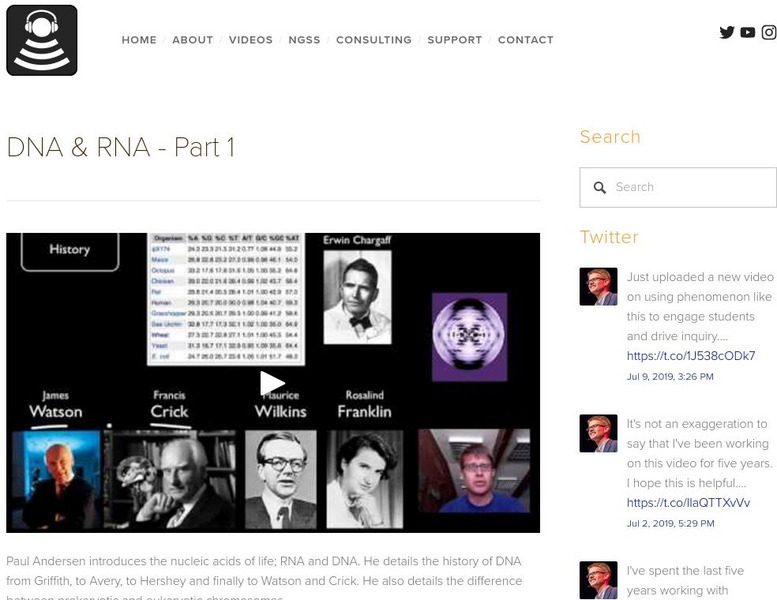 Bozeman Science: Part 1 Dna & Rna Instructional Video Bozeman Science: Part 1 Dna & Rna Instructional Video